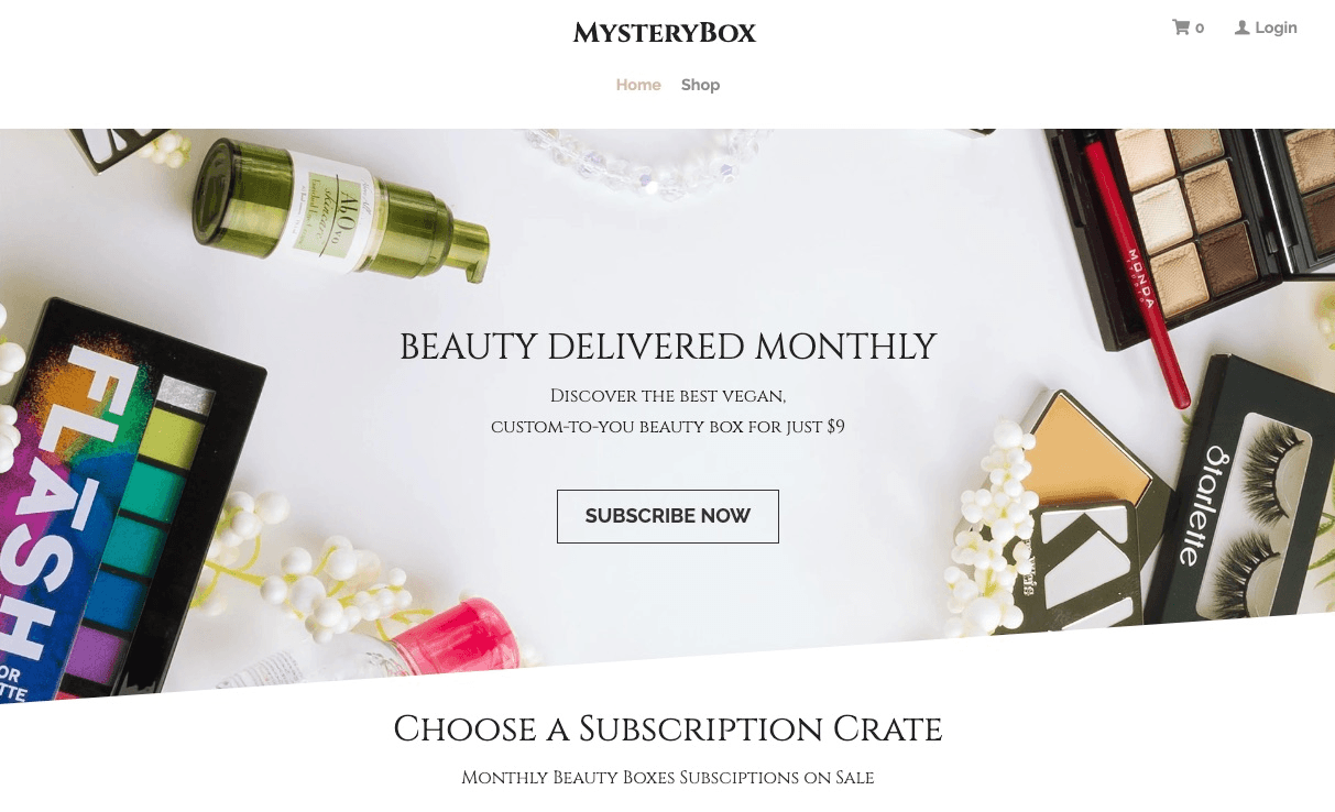 null Mystery Box Template: Build Your Own Brand with Strikingly